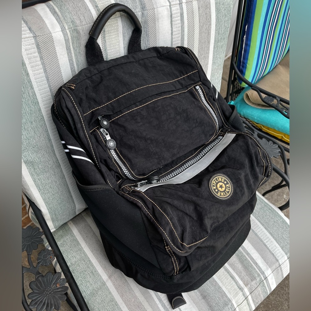 Kipling Private Transport Travel Backpack w/ several compartments & waist strap